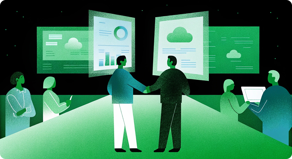 Client meeting illustration