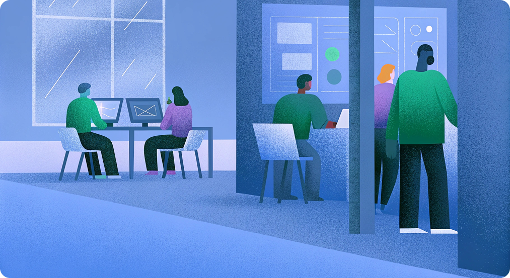 Team collaboration illustration